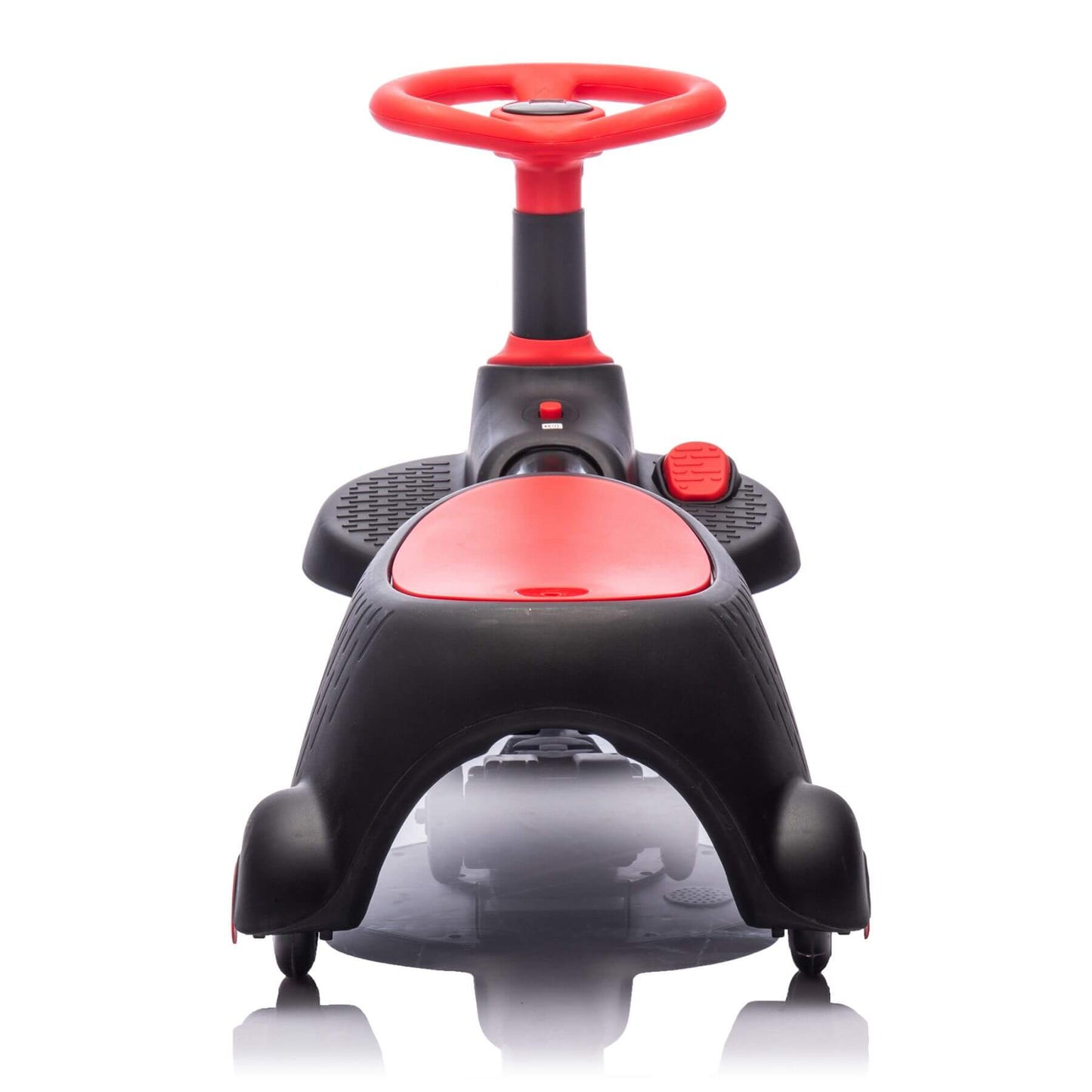 Back view of HIFINE 6V Kids Ride On Electric Wiggle Car - Red & Black