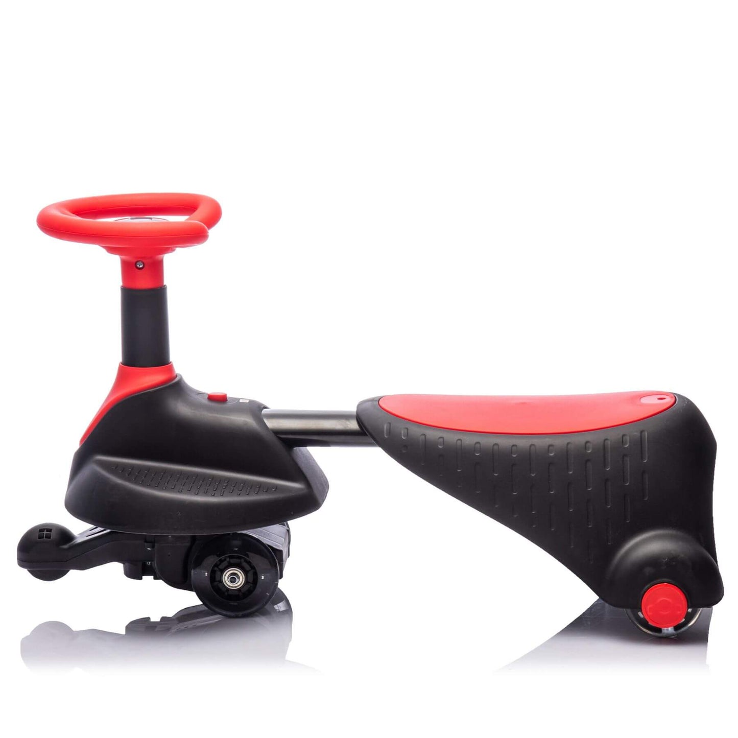 HIFINE 6V Kids Ride On Electric Wiggle Car - Red & Black