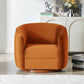 Ashcroft Elise Velvet Nursery Swivel Chair in Burnt Orange - Lifestyle