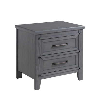 Soho Baby Ellison 2-Drawer Nightstand | Ash Gray