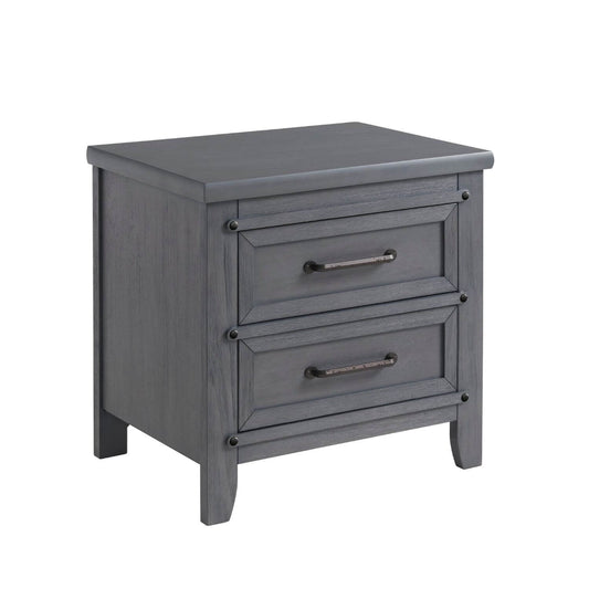 Soho Baby Ellison 2-Drawer Nightstand | Ash Gray