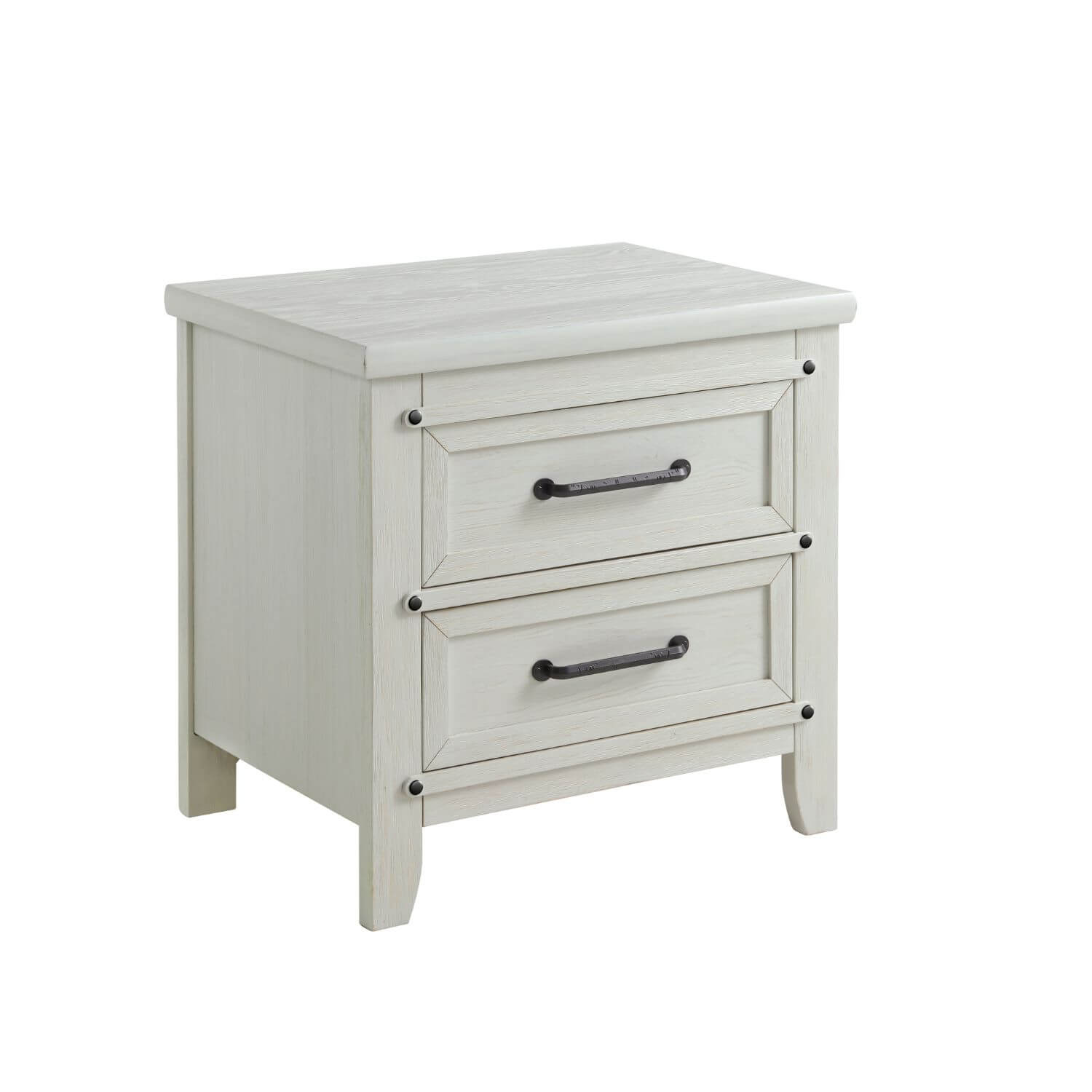 Soho Baby Ellison 2-Drawer Nightstand | Rustic White