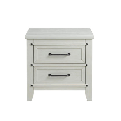 Soho Baby Ellison 2-Drawer Nightstand | Rustic White