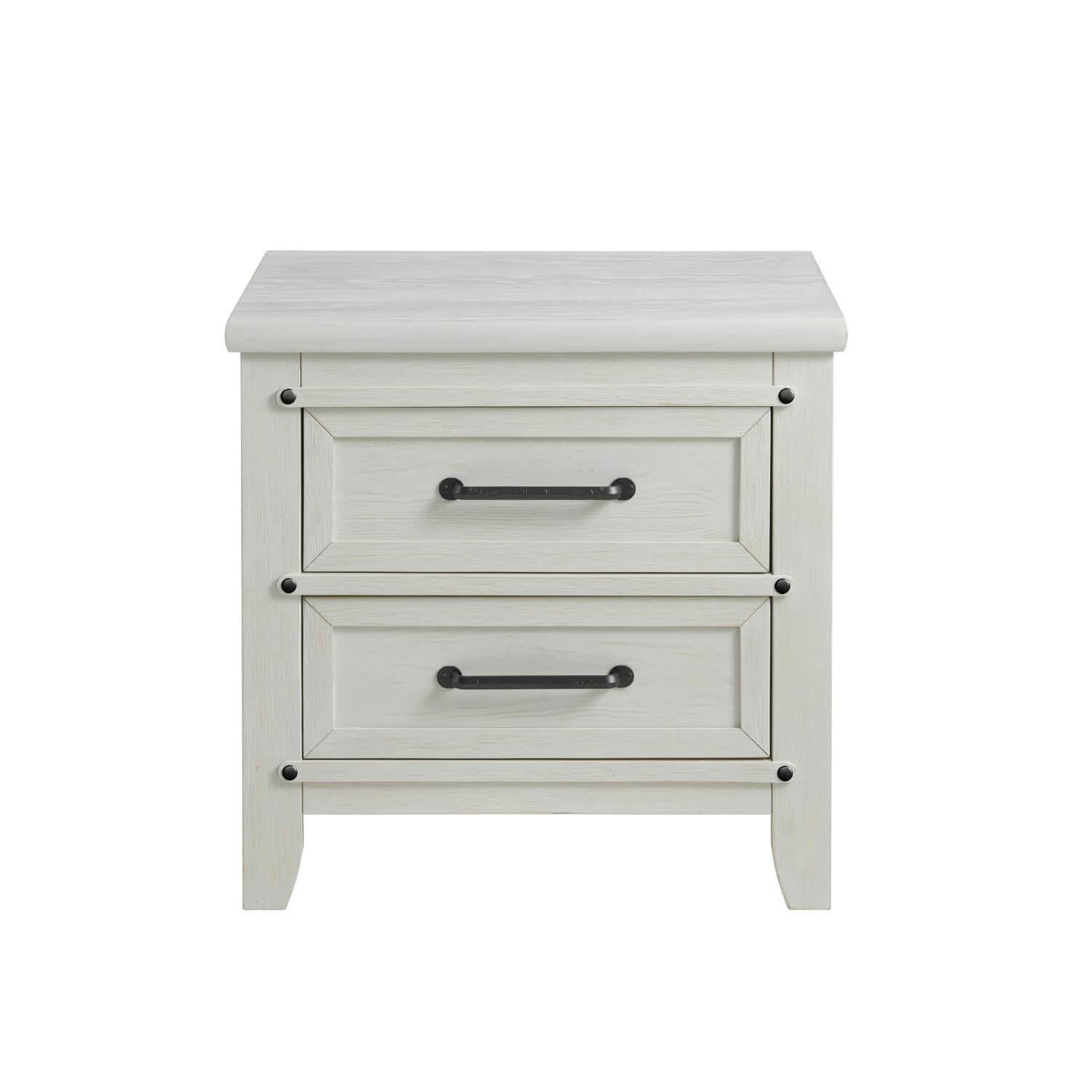 Soho Baby Ellison 2-Drawer Nightstand | Rustic White