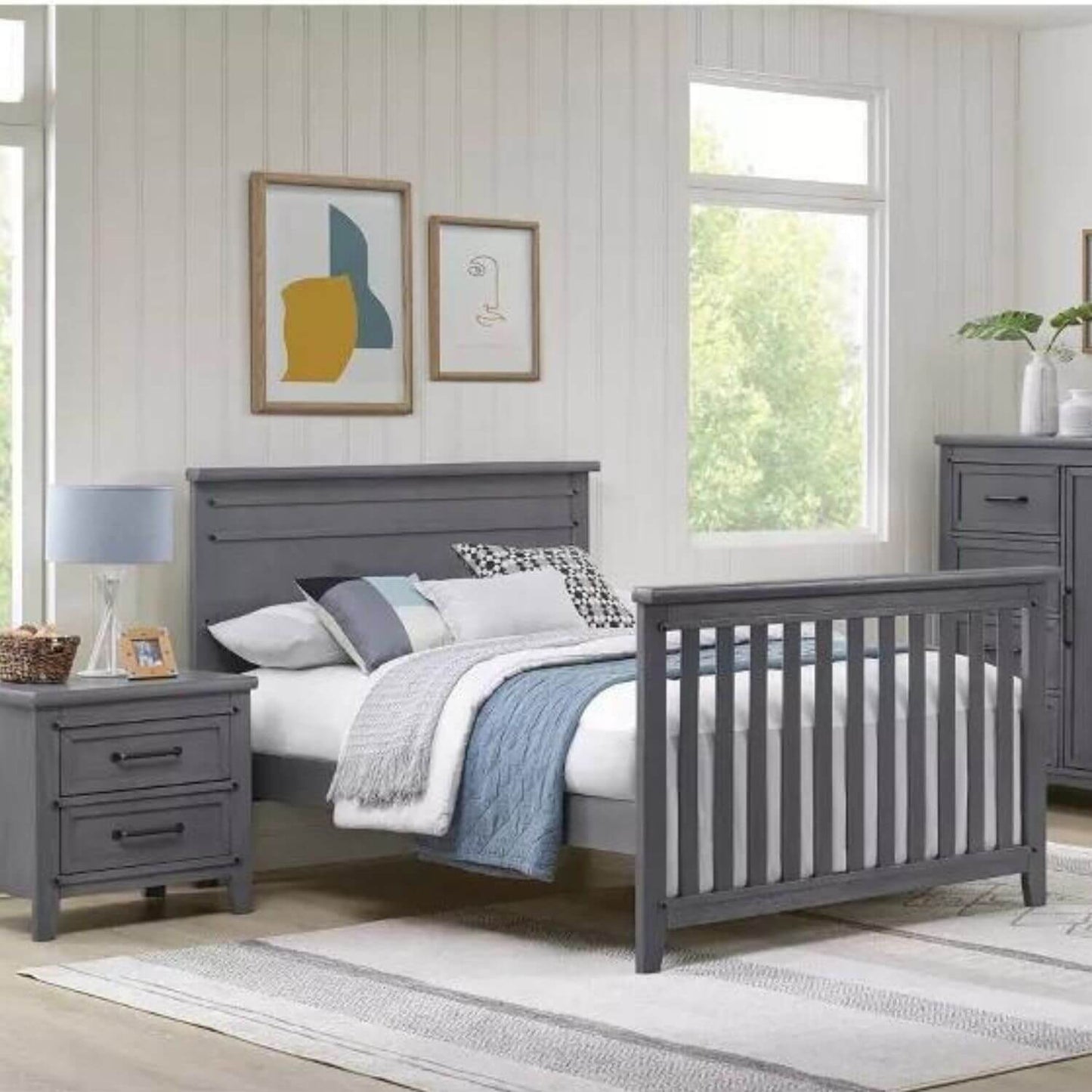 Soho Baby Ellison 4-in-1 Convertible Crib | Ash Gray