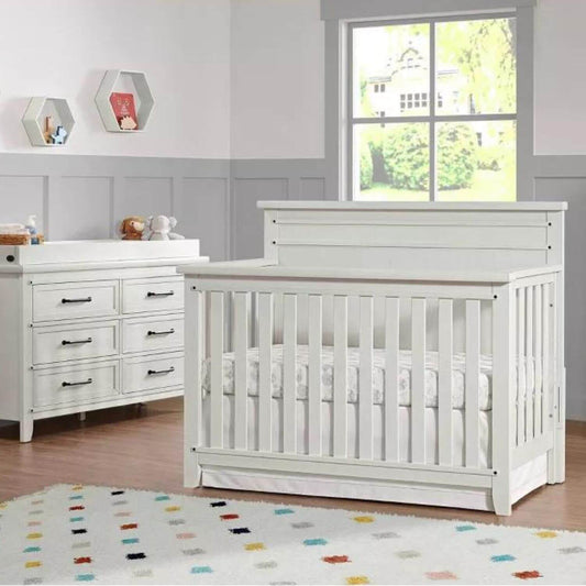 Soho Baby Ellison 4-in-1 Convertible Crib | Rustic White