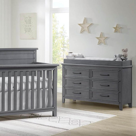 Soho Baby Ellison 6-Drawer Dresser | Ash Gray