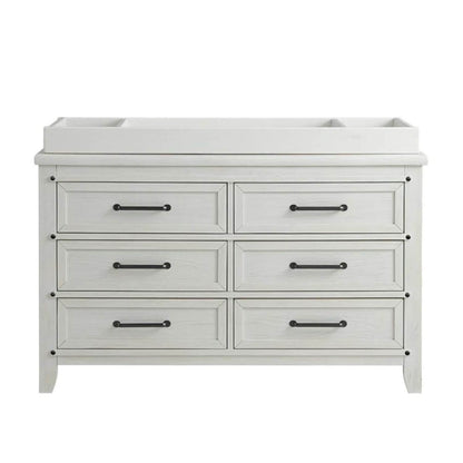 Soho Baby Ellison Changing Topper For 6-Drawer Dresser | Rustic White