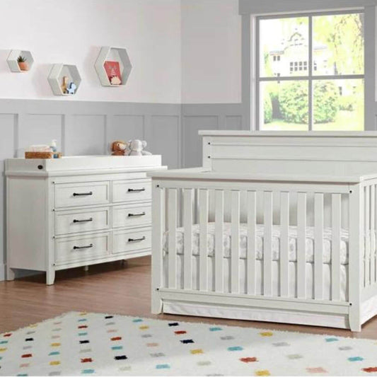 Soho Baby Ellison Changing Topper For 6-Drawer Dresser | Rustic White