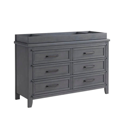 Soho Baby Ellison Changing Topper For 6-Drawer Dresser | Ash Gray