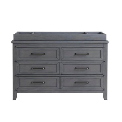 Soho Baby Ellison Changing Topper For 6-Drawer Dresser | Ash Gray