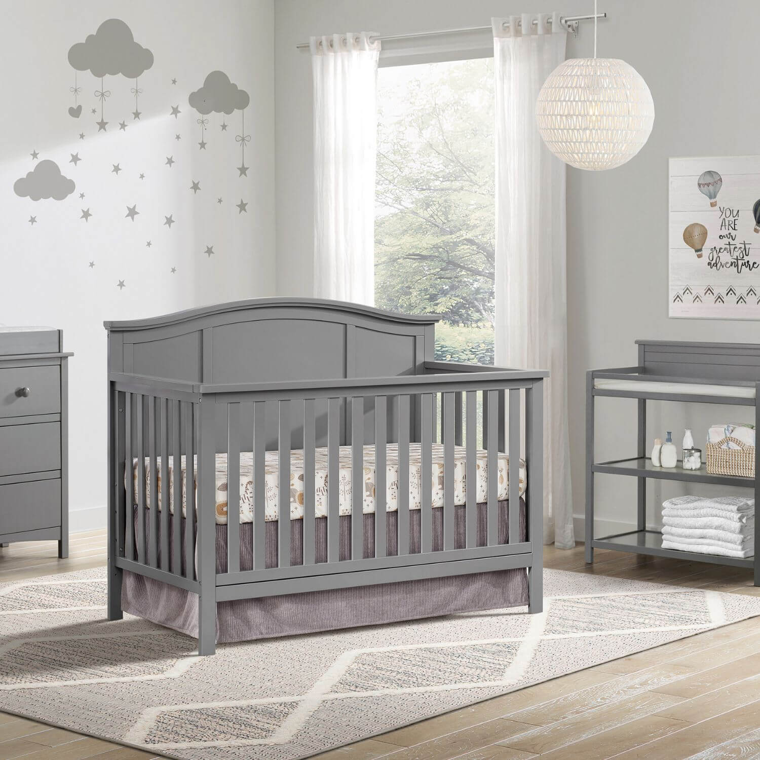Oxford Baby Emerson Guard Rail | Dove Gray