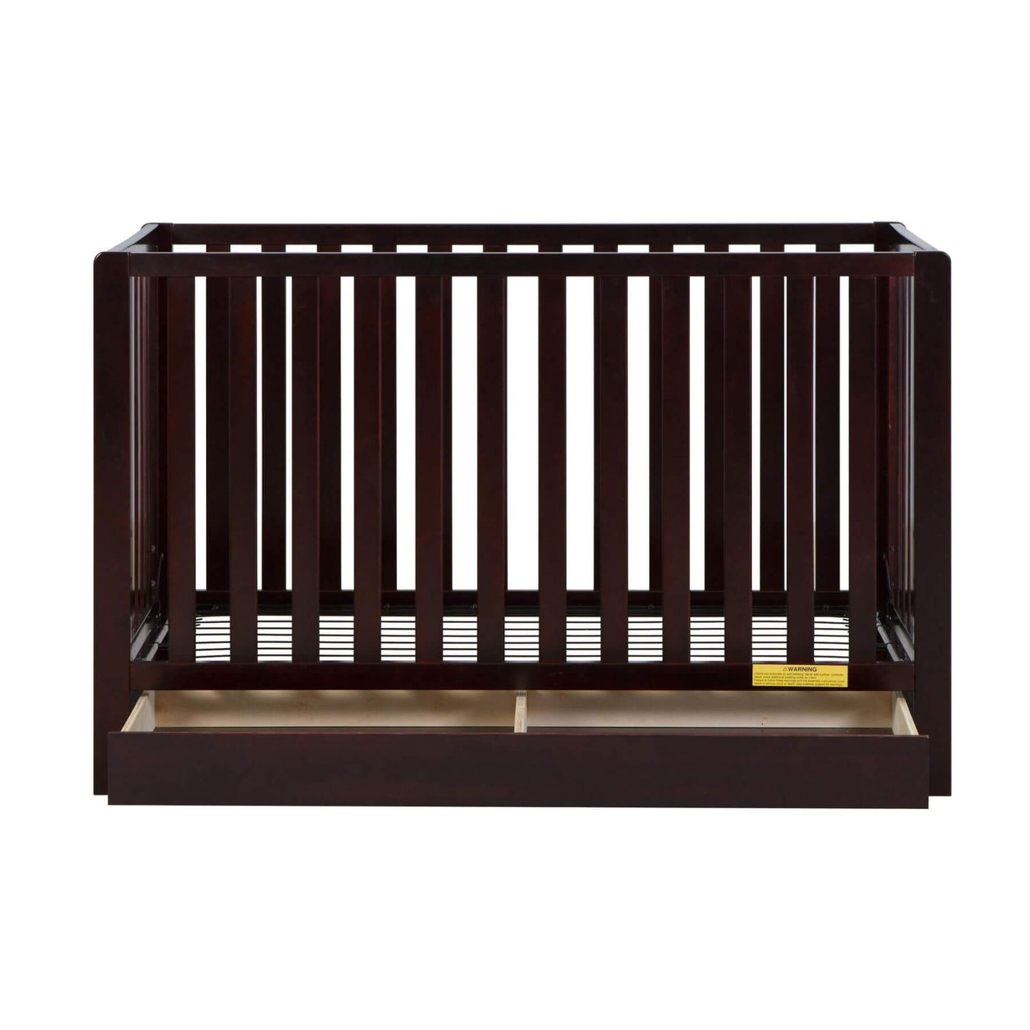 AFG Emma 4-in-1 Convertible Crib with Drawer - Charcoal