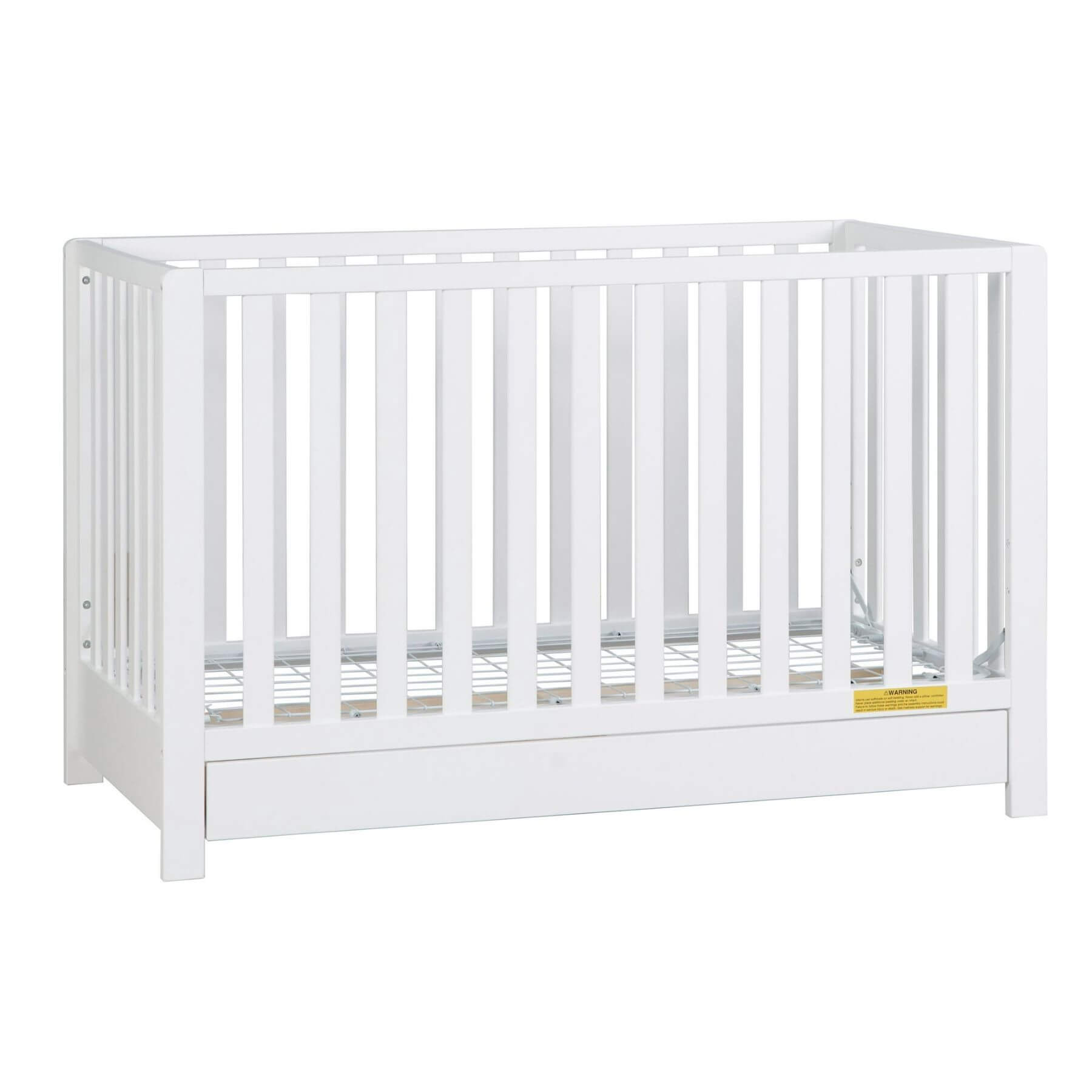 AFG Emma 4-in-1 Convertible Crib with Drawer - White