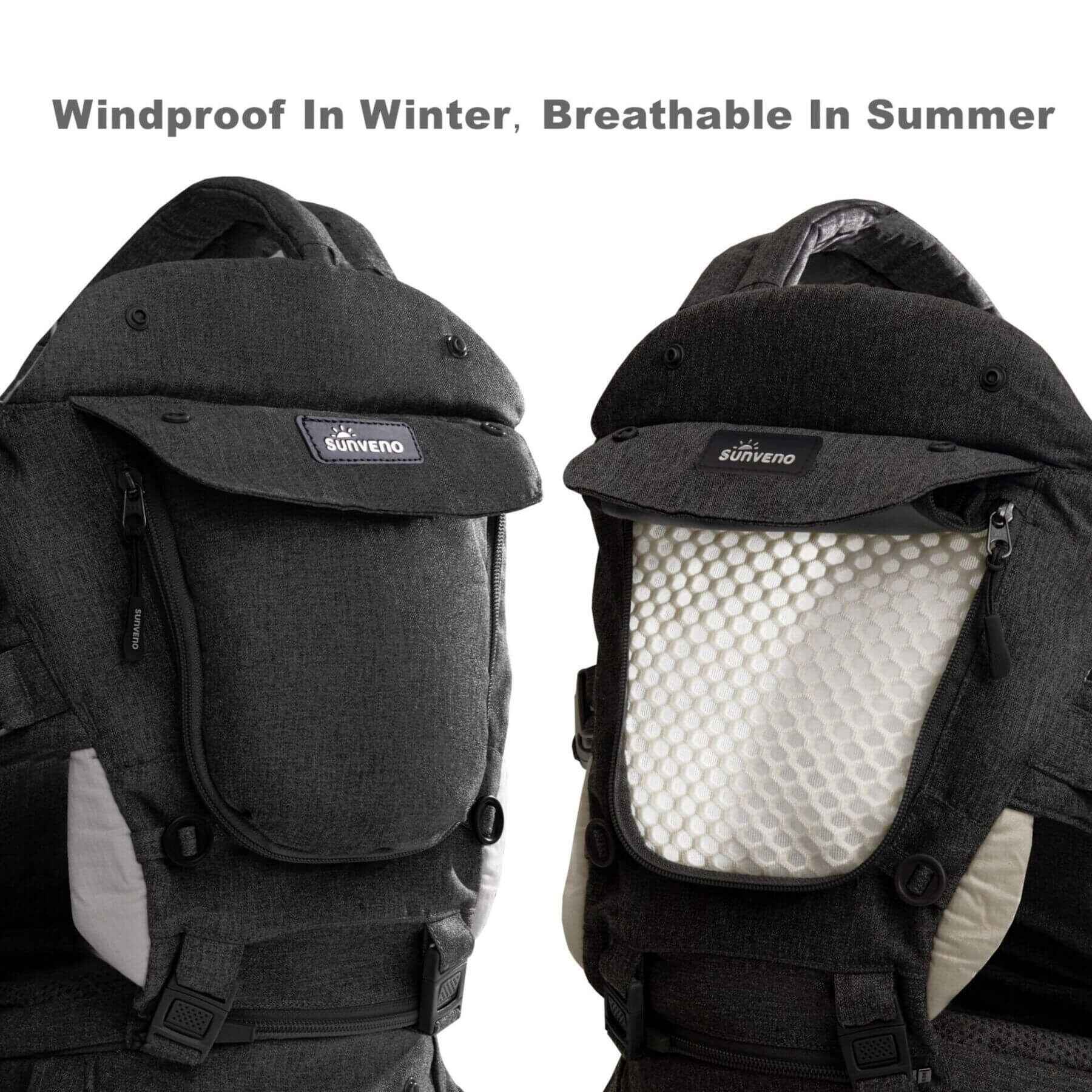 Sunveno Ergonomic Baby Carrier 3-in-1 Black