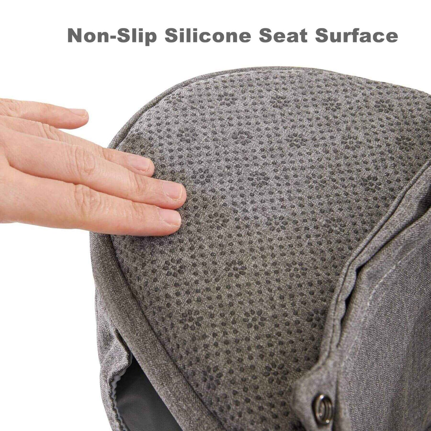 Close-up of Sunveno Ergonomic Baby Carrier 3-in-1 Grey