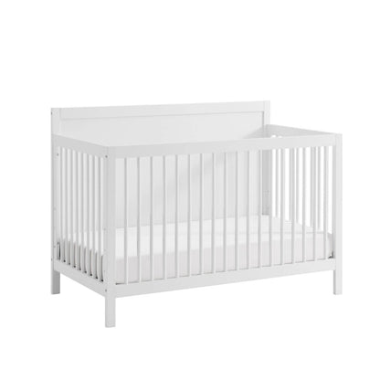 Soho Baby Essential 4-in-1 Convertible Crib with Panel Headboard | White