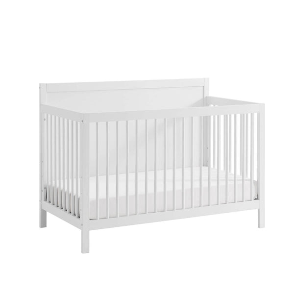 Soho Baby Essential 4-in-1 Convertible Crib with Panel Headboard | White