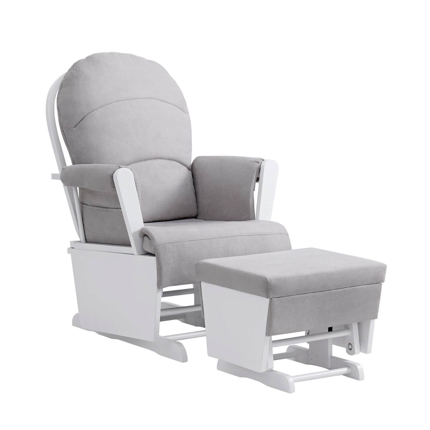 Soho Baby Essential Wooden Glider | Light Gray