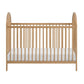 Front View of Oxford Baby Everest 3 In 1 Island Crib Honey Wood