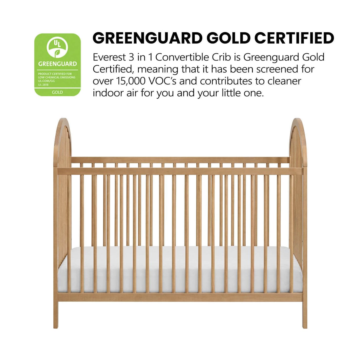 Oxford Baby Everest Crib Honey Wood