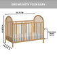 Oxford Baby Everest 3 In 1 Island Crib Honey Wood