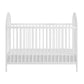 Front View of Everest 3 In 1 Island Crib White