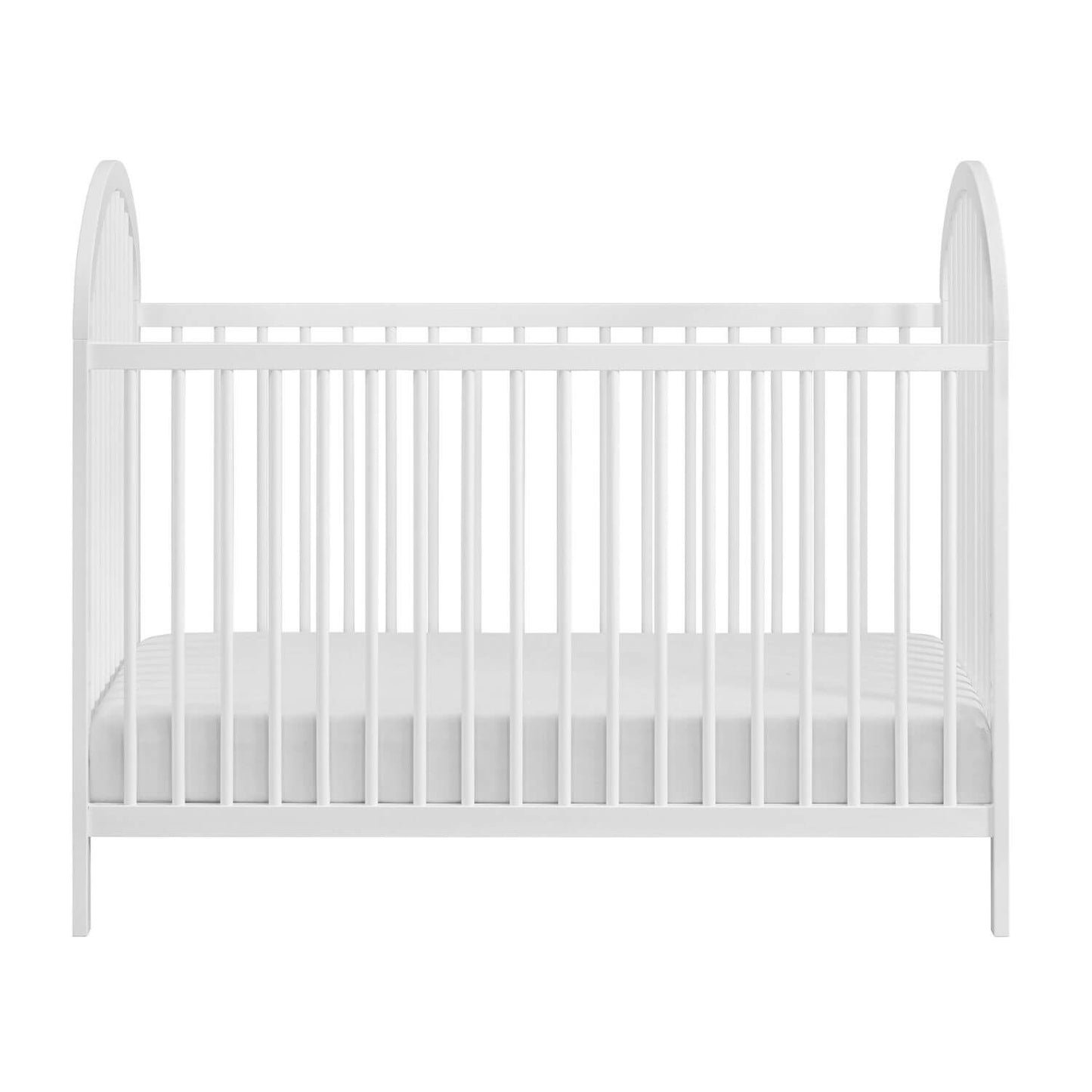 Front View of Everest 3 In 1 Island Crib White