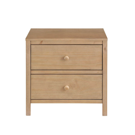 Soho Baby Everlee 2-Drawer Nightstand | Honey Wood - Front View of Product