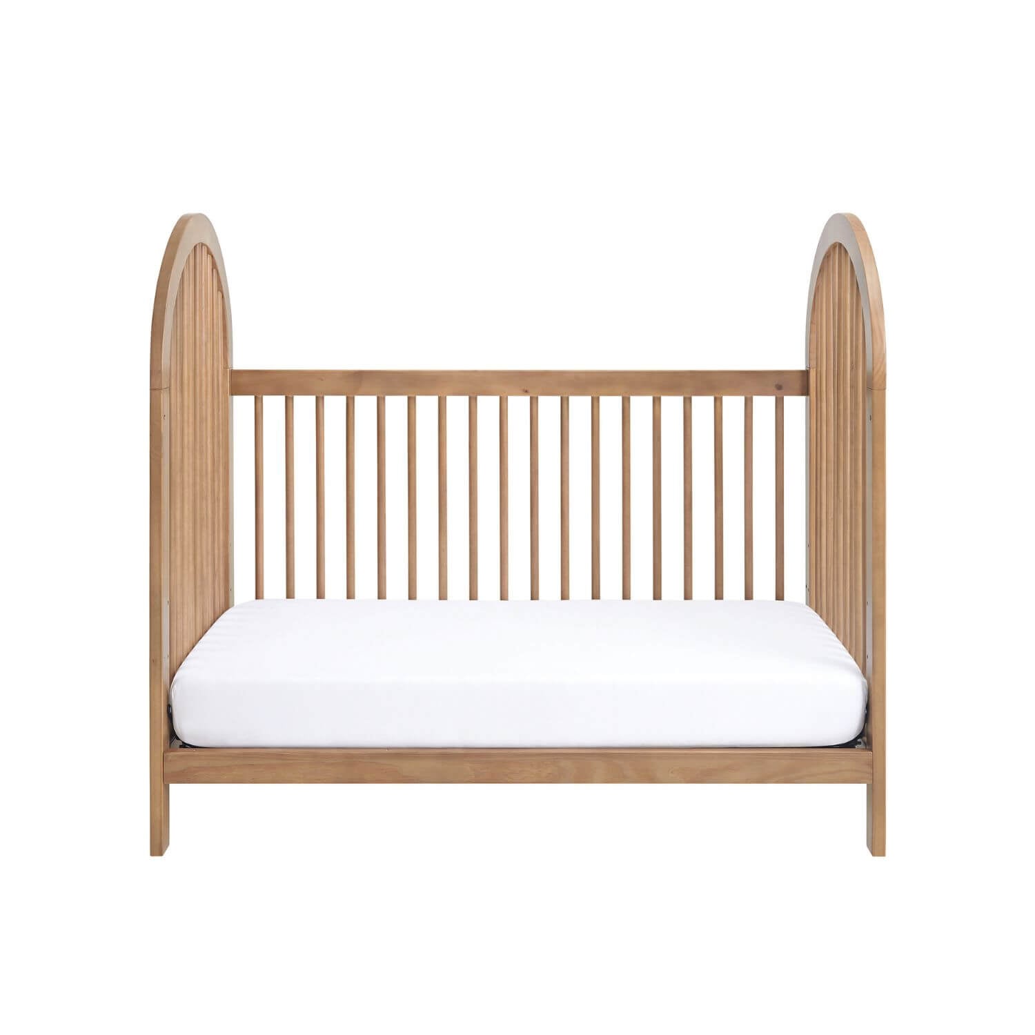 Soho Baby Everlee 3-in-1 Convertible Island Crib | Honey Wood