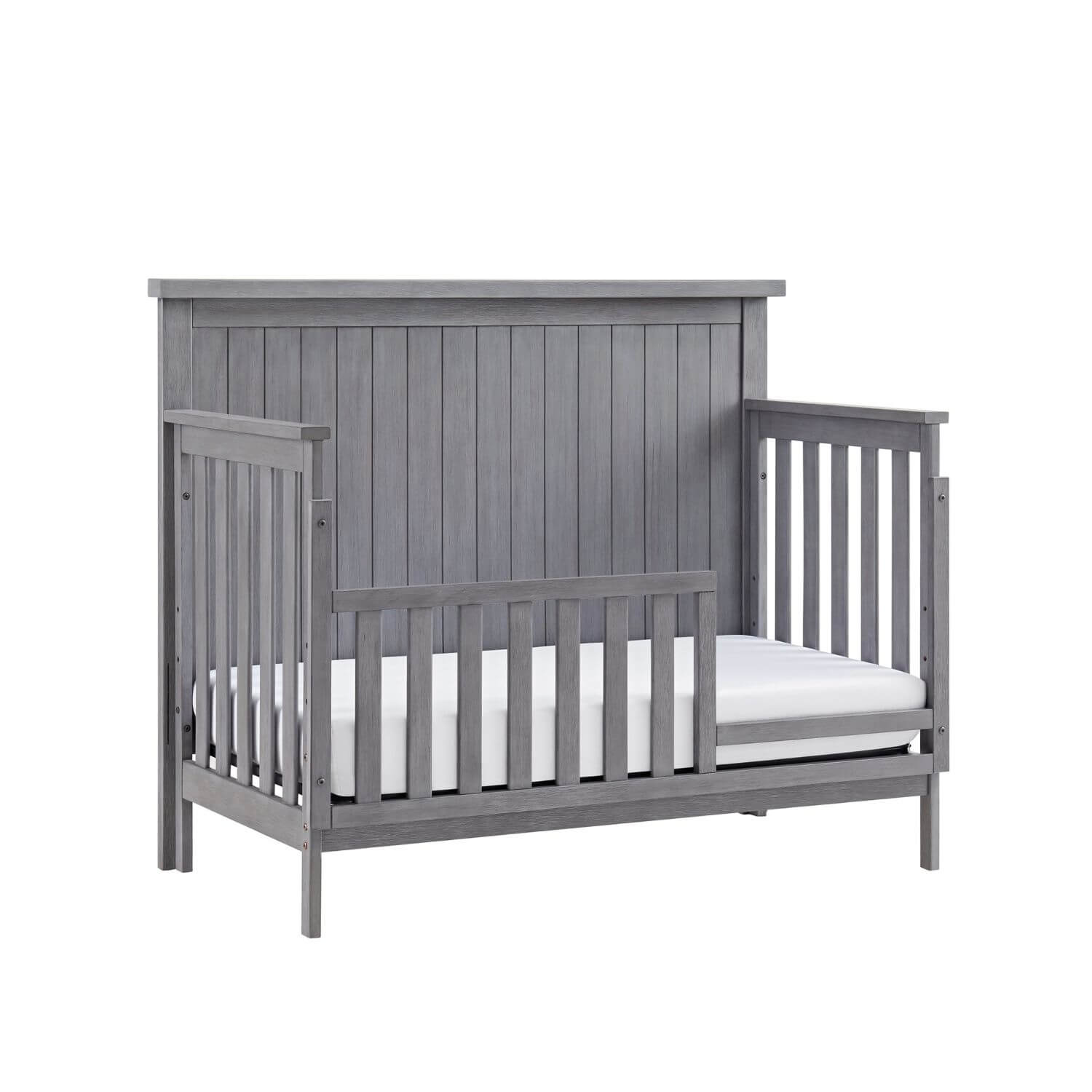 Soho Baby Everlee 4-in-1 Convertible Crib in Greystone - Converted to a Toddler Bed