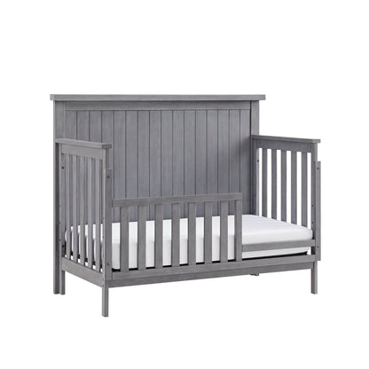 Soho Baby Everlee 4-in-1 Convertible Crib in Greystone - Converted to a Toddler Bed