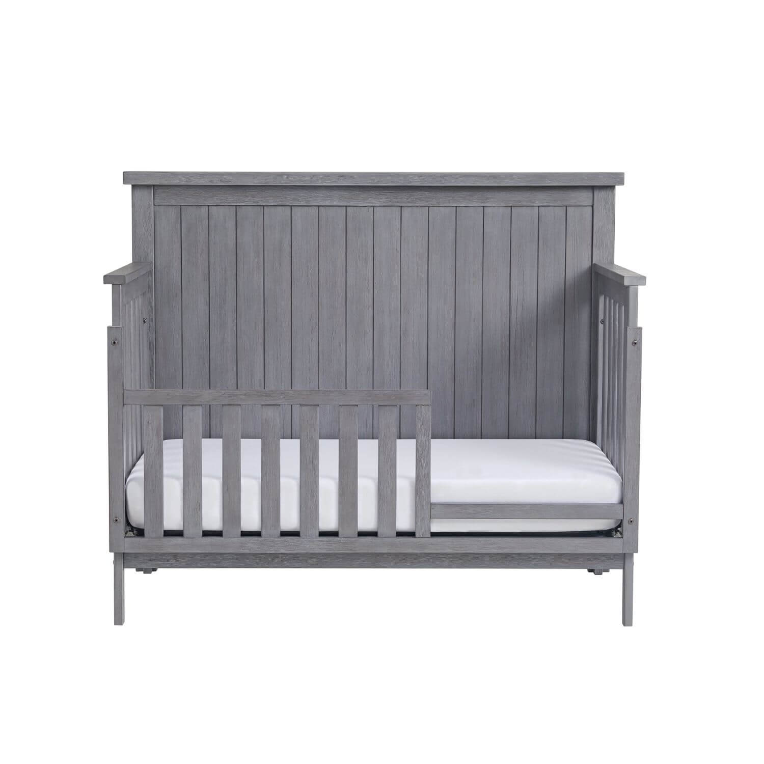 Soho Baby Everlee 4-in-1 Convertible Crib in Greystone - Converted to a Toddler Bed