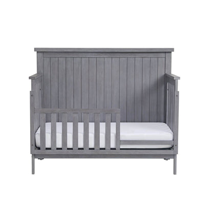 Soho Baby Everlee 4-in-1 Convertible Crib in Greystone - Converted to a Toddler Bed