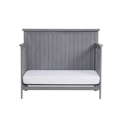 Soho Baby Everlee 4-in-1 Convertible Crib in Greystone - Converted to a Daybed