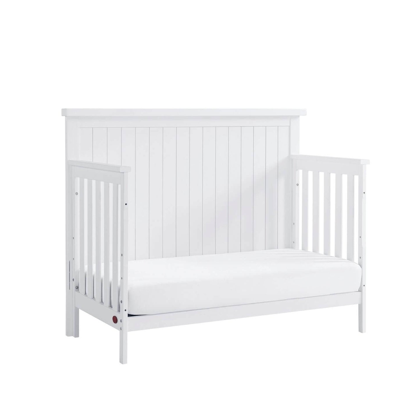 Soho Baby Everlee 4-in-1 Convertible Crib in Whitewash - Converted to a Daybed