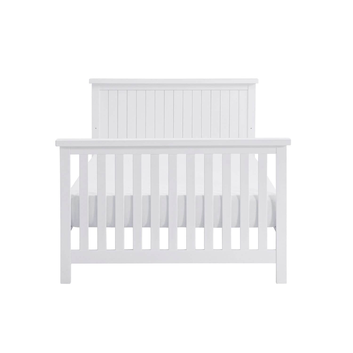 Soho Baby Everlee 4-in-1 Convertible Crib in Whitewash - Converted to a Full Bed