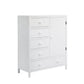 Soho Baby Everlee 5 Drawer Chifferobe | Whitewash