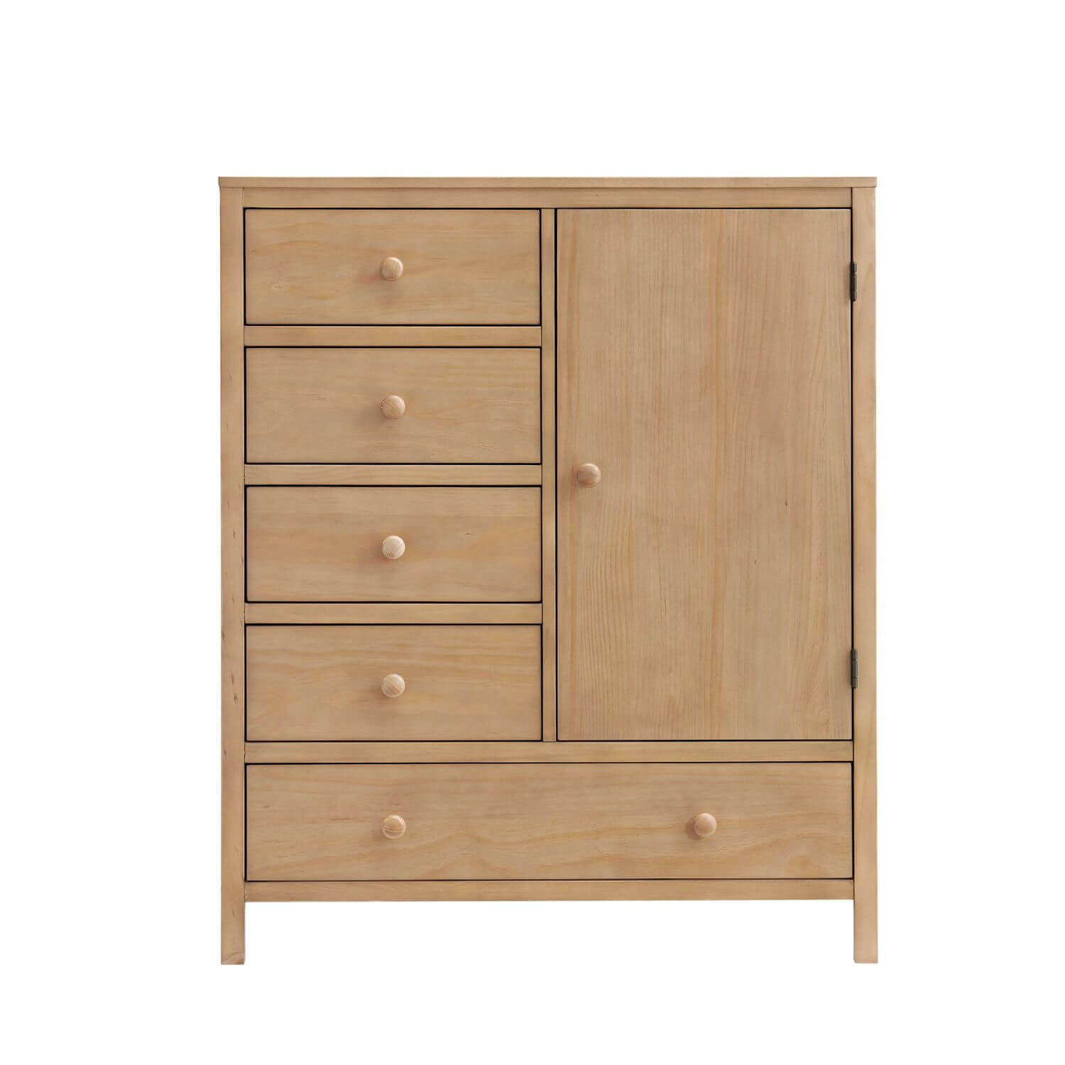 Soho Baby Everlee 5 Drawer Chifferobe | Honey Wood