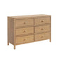 Soho Baby Everlee 6-Drawer Dresser | Honey Wood