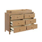 Soho Baby Everlee Changing Topper For 6-Drawer Dresser | Honey Wood