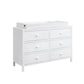 Soho Baby Everlee Changing Topper For 6-Drawer Dresser in Whitewash