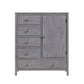 Soho Baby Everlee 5 Drawer Chifferobe in Greystone - Front View