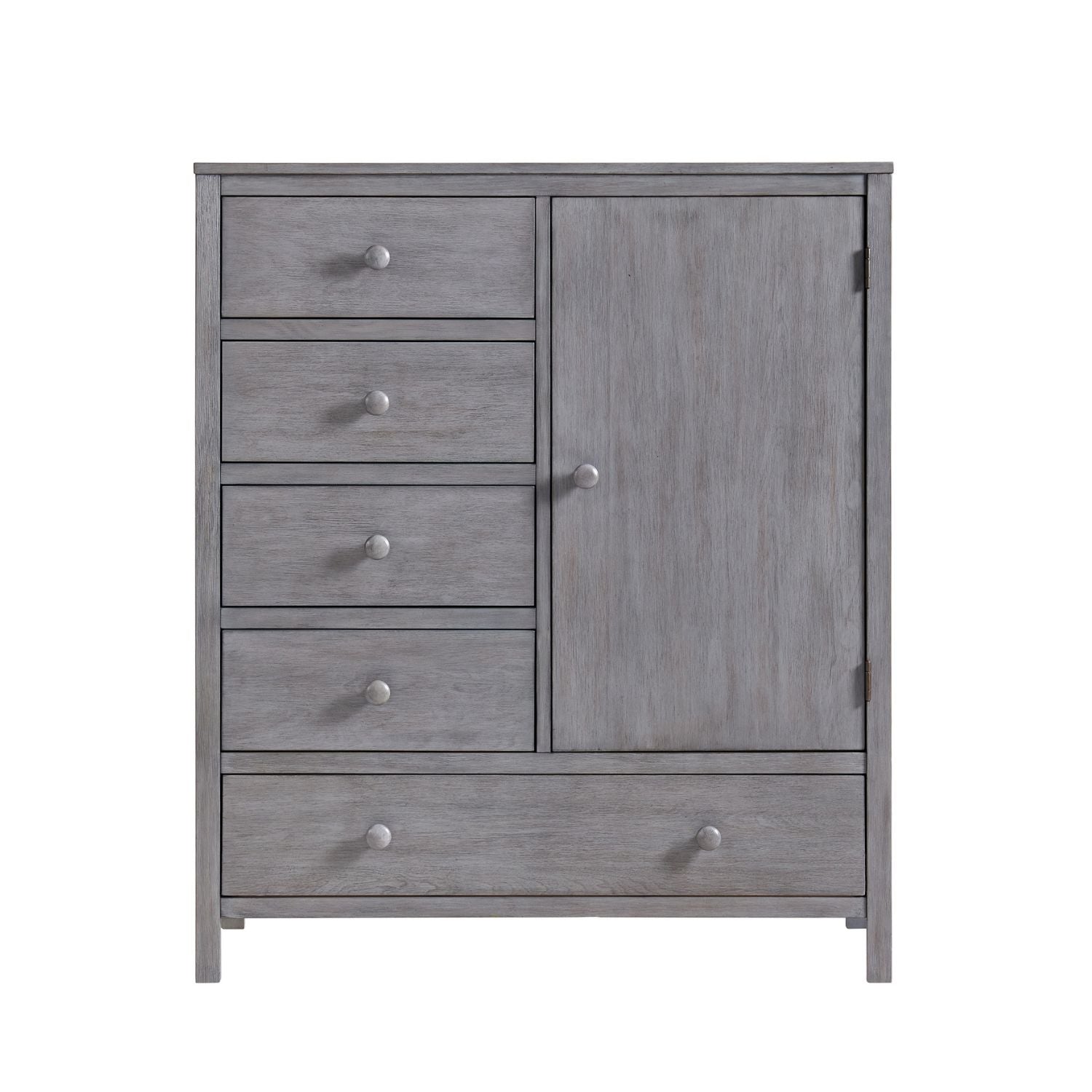 Soho Baby Everlee 5 Drawer Chifferobe in Greystone - Front View