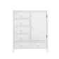 Soho Baby Everlee 5 Drawer Chifferobe in Whitewash - Front View