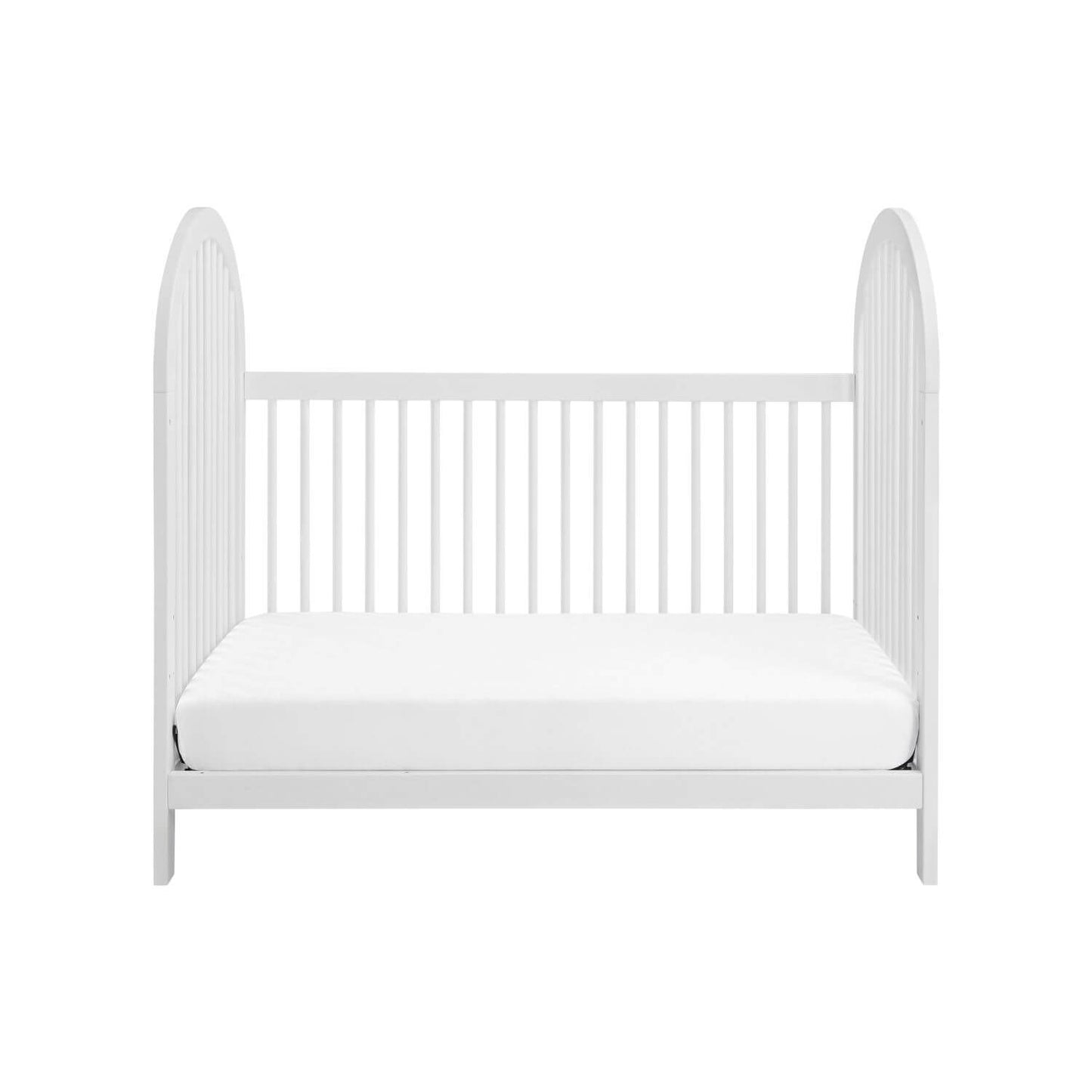 Soho Baby Everlee 3-in-1 Convertible Island Crib in Whitewash - Converted to a Daybed
