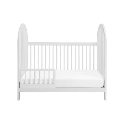 Soho Baby Everlee 3-in-1 Convertible Island Crib in Whitewash - Converted to a Toddler Bed