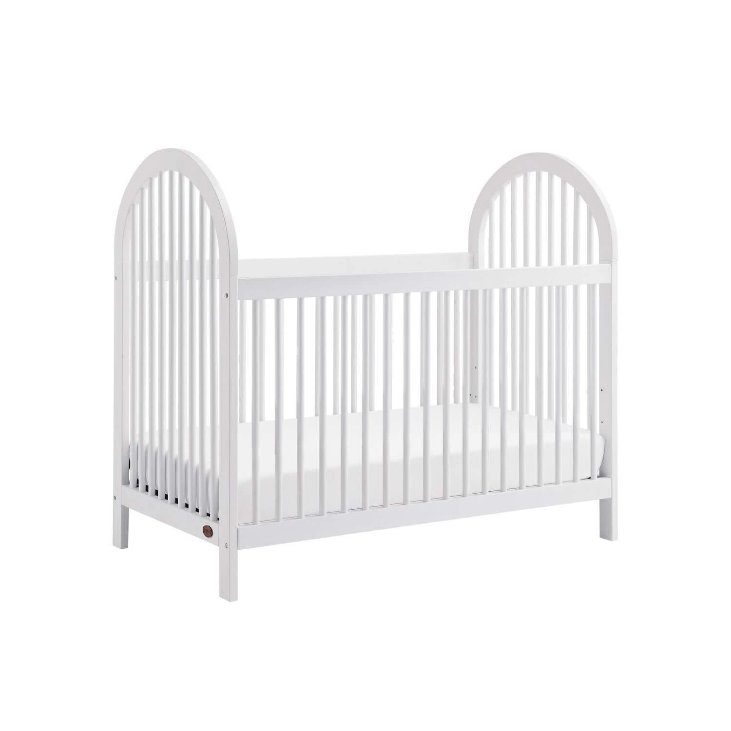 Soho Baby Everlee 3-in-1 Convertible Island Crib in Whitewash