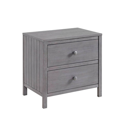 Soho Baby Everlee 2-Drawer Nightstand in Greystone