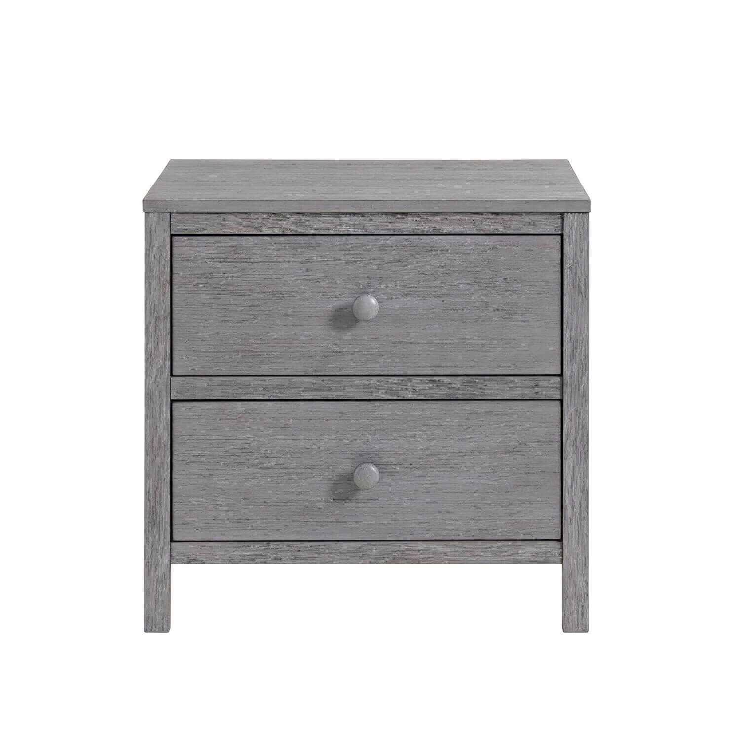 Soho Baby Everlee 2-Drawer Nightstand in Greystone - Front View